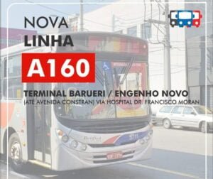 Barueri vai ganhar uma nova linha de ônibus Correio Paulista